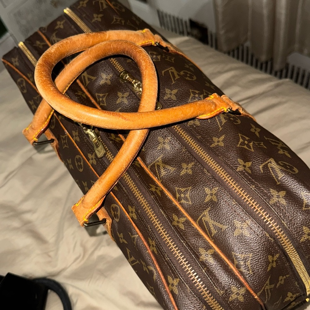 Louis Vuitton Brown Monogram suitcase with Leather Trim - Picture 6 of 16